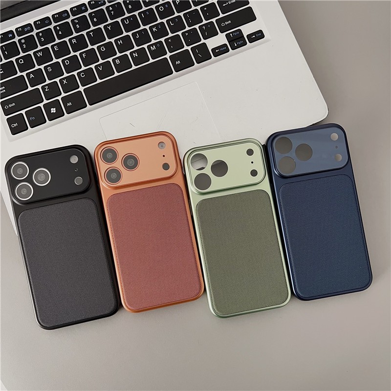 IPhone 17 Pro max 16 Pro Biến ngay lập tức thành họa tiết vải Vỏ điện thoại chất liệu PC