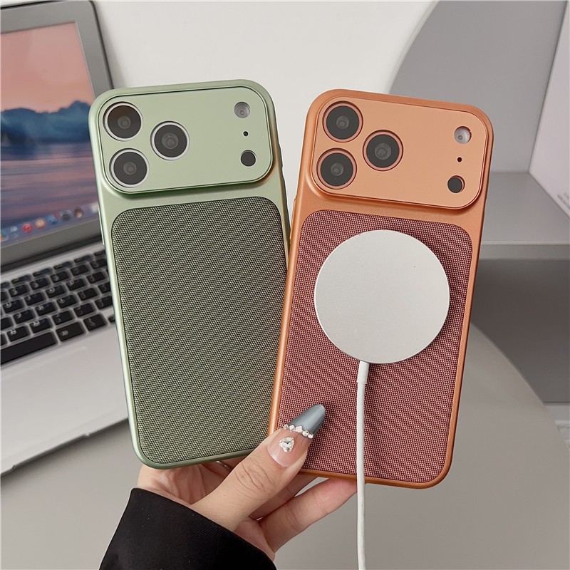 IPhone 17 Pro max 16 Pro Biến ngay lập tức thành họa tiết vải Vỏ điện thoại chất liệu PC