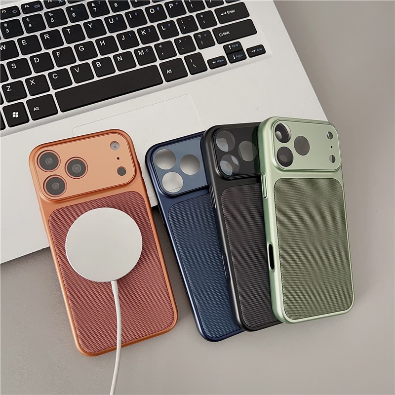 IPhone 17 Pro max 16 Pro Biến ngay lập tức thành họa tiết vải Vỏ điện thoại chất liệu PC