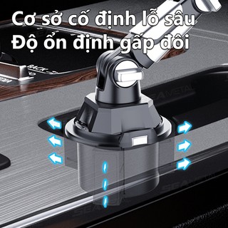Giá đỡ cốc máy tính bảng trên ô tô SEAMETALLIUM 360° Xoay cánh tay có thể điều chỉnh Giá đỡ máy tính bảng xe tải đa năng