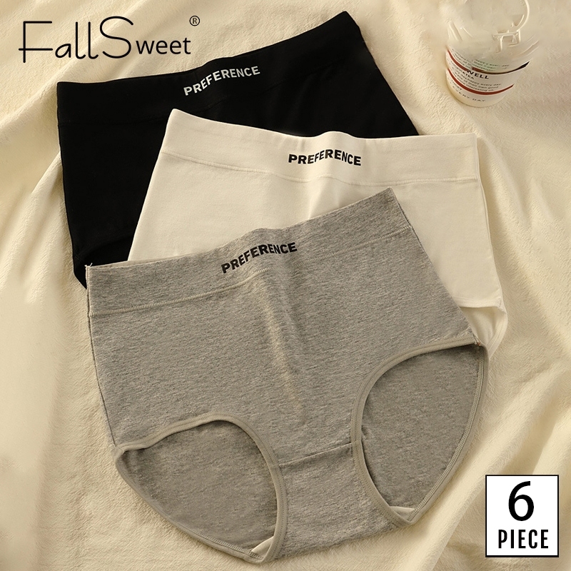 FallSweet Combo 3/6 Plus Size Quần Lót Cotton Cao Cấp Mềm Mại Quần Lót Kháng Khuẩn M-XXL
