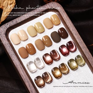 [ANNIES] Mocha Phantom Series Sơn Móng Tay Keo Phong Cách Mới Thu Đông Làm Trắng Da Merad Caramel Bộ Màu