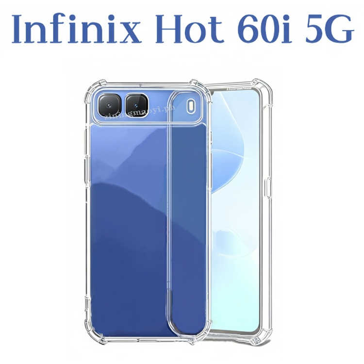 Ốp điện thoại trong suốt mềm chống sốc 4in1 Infinix Hot 60i 5G cho Infinix Hot 60i 4G 60Pro 50i hot 50 Phim kính cường lực và phim ống kính và phim mặt sau
