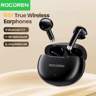 Tai nghe không dây Rocoren R01 Bluetooth 5.3 TWS, pin lâu