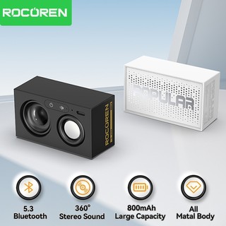 Loa Bluetooth Rocoren X2 Loa âm thanh nổi không dây Mini True di động có âm thanh vòm 360 độ