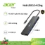 Acer USB C Hub 4 Cổng, Nhiều Hub USB 3.0, Bộ Chia USB Có Cổng Nguồn Loại C Cho Laptop, Chuột, Bàn Phím, Bộ Mở Rộng Cho Laptop, PC, Máy Tính Để Bàn, PS5