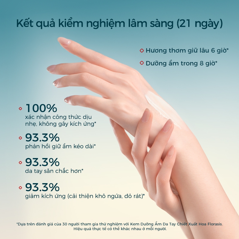 【Mở bán 9:00 sáng ngày 23/12】Florasis ( Hoa Tây Tử) Kem dưỡng tay Tinh chất hoa kết hương – kết cấu nhẹ, lưu hương, da ẩm mượt Dưỡng ẩm, cấp nước, ngăn khô nứt Hương thơm chuẩn nước hoa, dùng cho cả nam và nữ(Lựa chọn quà Tết tinh tế)