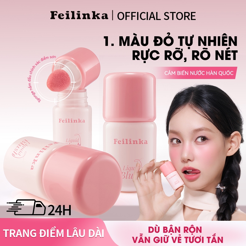 Fei Linka Water Mist Liquid Blush Màu Sắc Tự Nhiên Rendering Complexion Contouring Eyeshadow Atmosphere Hydrating Skin Pure Desire Blush Cream
