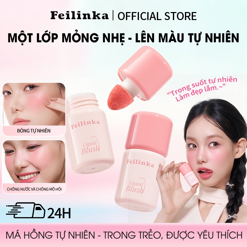 Fei Linka Water Mist Liquid Blush Màu Sắc Tự Nhiên Rendering Complexion Contouring Eyeshadow Atmosphere Hydrating Skin Pure Desire Blush Cream
