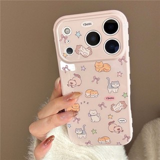 IPhone 17 Pro max 16 Pro Một màn hình đầy mèo chất liệu TPU