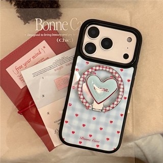 Ốp điện thoại TPU + PC hình trái tim mạ vàng cho iPhone 17 Pro max 16 Pro
