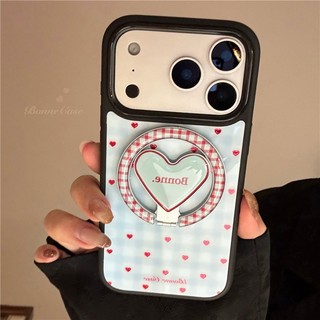 Ốp điện thoại TPU + PC hình trái tim mạ vàng cho iPhone 17 Pro max 16 Pro