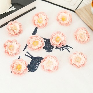 [BÁN] 10 Chiếc Retro Burnt Edge Đầu Hoa Nhân Tạo Hoa Lụa Hoa Mẫu Đơn DIY Trang Trí Đám Cưới Vintage Hoa Giả Tóc Phụ Kiện Thêu Sò Trang Trí Tiệc Tại Nhà Vòng Hoa Thủ Công