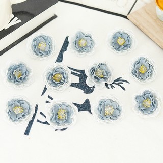 [BÁN] 10 Chiếc Retro Burnt Edge Đầu Hoa Nhân Tạo Hoa Lụa Hoa Mẫu Đơn DIY Trang Trí Đám Cưới Vintage Hoa Giả Tóc Phụ Kiện Thêu Sò Trang Trí Tiệc Tại Nhà Vòng Hoa Thủ Công