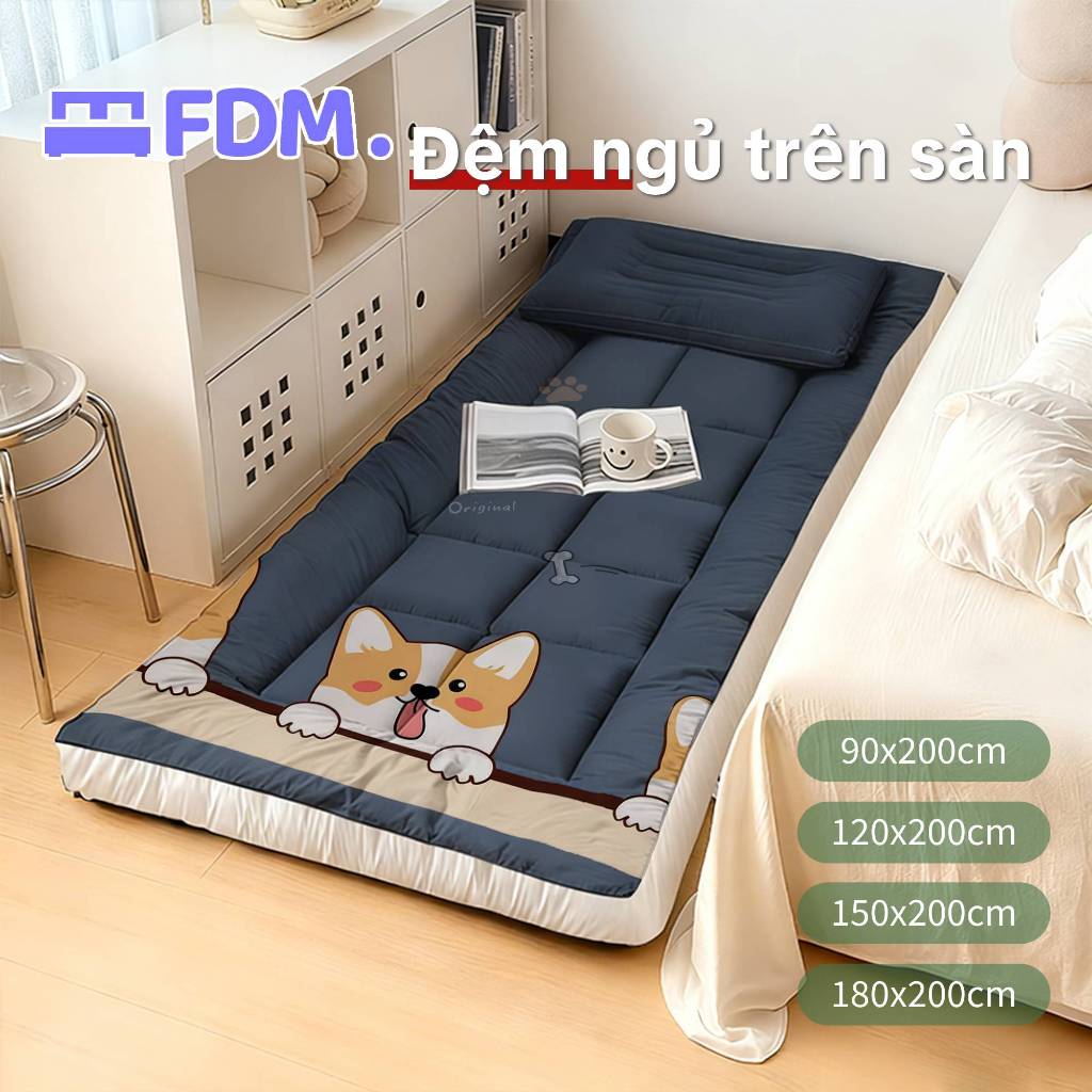Feidimeng Nệm hỗ trợ cột sống dày chống ẩm và có thể gấp lại phù hợp cho ký túc xá sinh viên và nhà ở