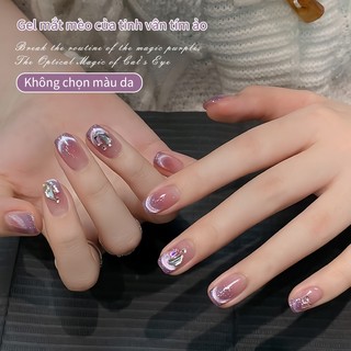 [ANNIES] Gel Mèo Tím Tinh Vân Kim Tuyến Vụn Chất Lụa Mịn Đa Năng Hiệu Ứng Ngọc Thủy Tinh 12ml (Mẫu Mới)