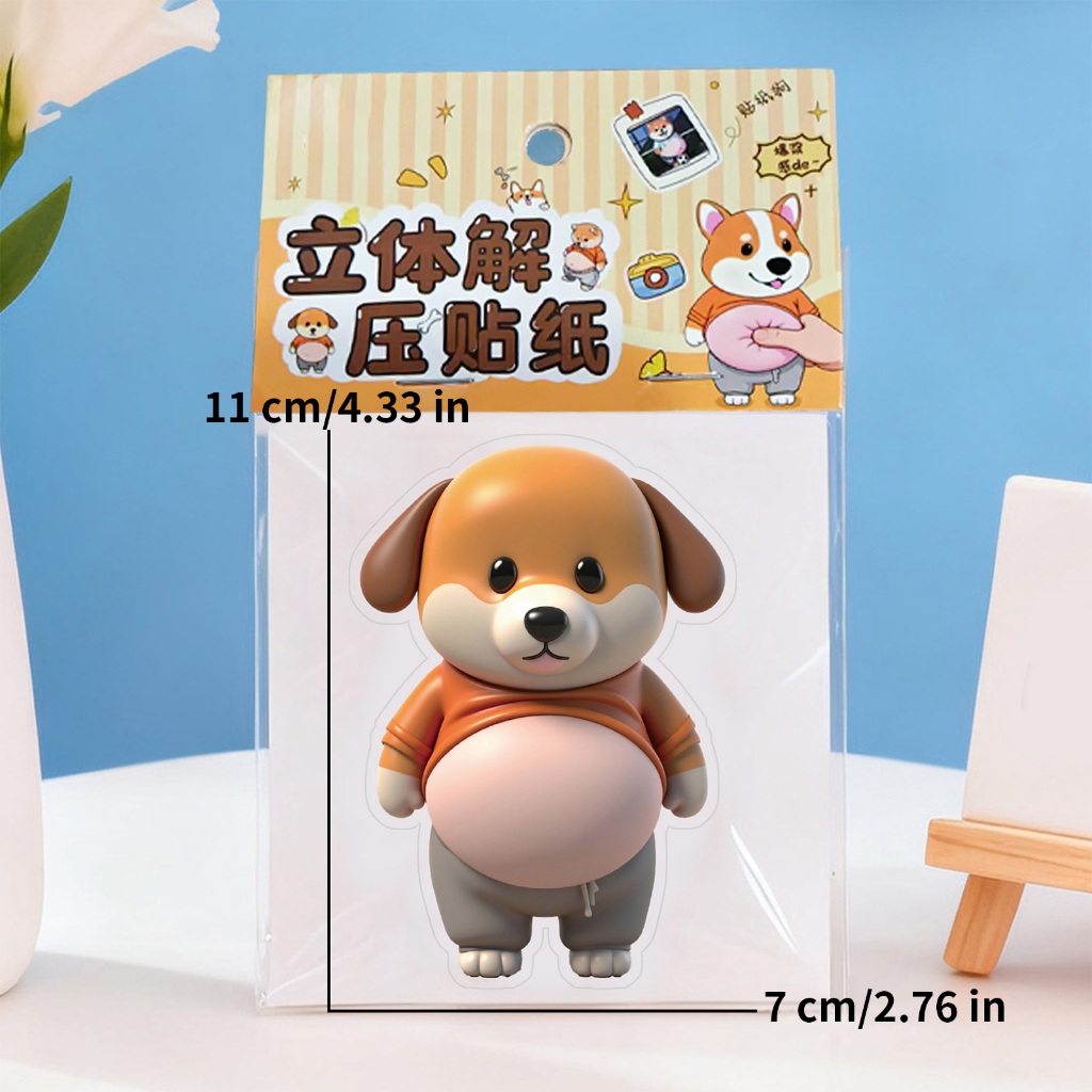 Dễ Thương Bong Bóng Dán Squeezable Dễ Thương Vui Nhộn Đề Can Trẻ Em Sổ Lưu Niệm Đề Can Hình Dán Động Vật Cho Tiệc Gia Đình