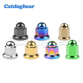Catdogbear Titanium Ti Nut M6 Pitch 1.0mm M8 / M10 Pitch 1.25mm Dome Head Mặt bích Khóa Đai ốc cho xe đạp Xe máy ô tô