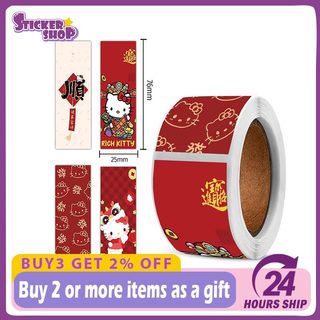 120 Chiếc Hoạt Hình Hello Kitty Năm Mới Miếng Dán DIY Laptop Điện Thoại Trẻ Em Đồ Chơi Quà Tặng Niêm Phong Nhãn Dán Nhãn Dán