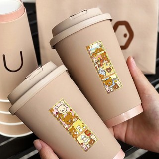 120 Chiếc Hoạt Hình Rilakkuma Cuộn Miếng Dán DIY Laptop Điện Thoại Trẻ Em Đồ Chơi Quà Tặng Niêm Phong Nhãn Dán Nhãn Dán