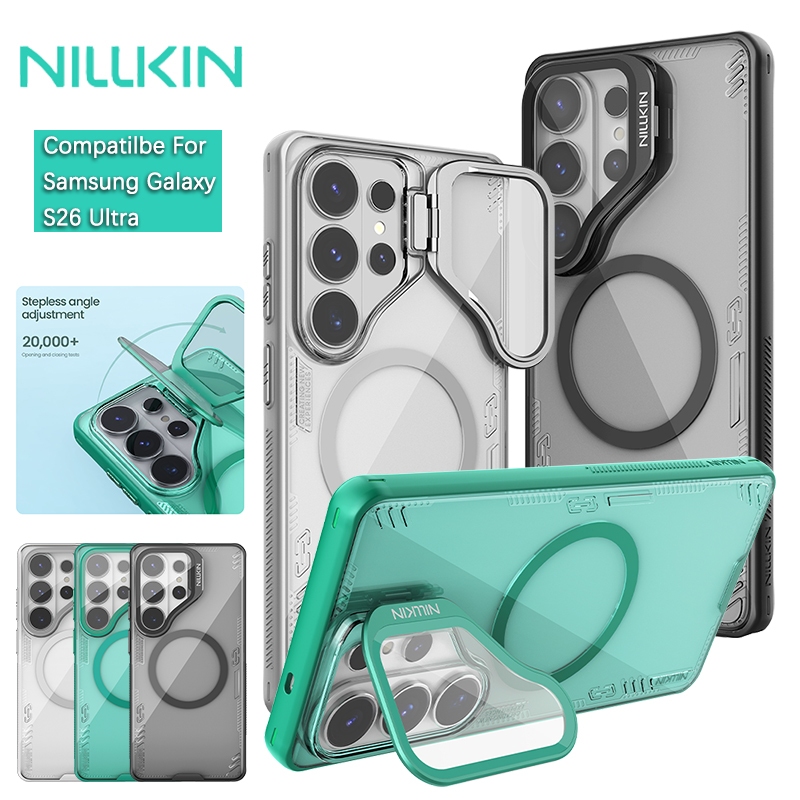 Nillkin Cho Samsung Galaxy S26 Ultra Iceblade Chống Sốc Từ Tính Bảo Vệ Ống Kính Máy Ảnh Chân Đế Ốp Lưng Cứng Vỏ Điện Thoại Vỏ Vỏ