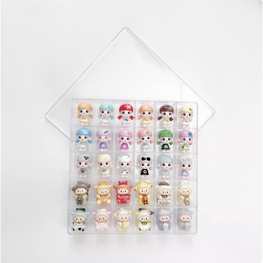 Hộp đựng đậu Mini 30 ngăn Thích hợp cho AMLLS Lulu Dog Pitty Piny tế bào đơn (chỉ có hộp không bao gồm đậu)