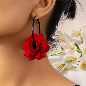 Bông tai hoa hồng nữ thanh lịch, phù hợp cho hàng ngày và kỳ nghỉ