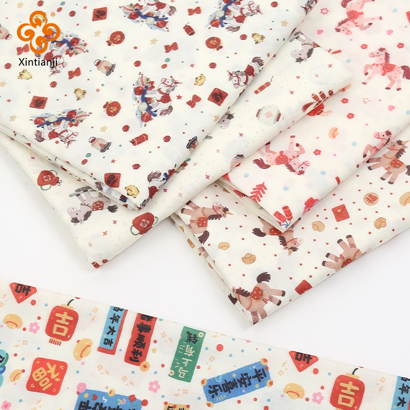 Vải Cotton Đỏ 0.5m Cho Trang Trí Lễ Hội Mùa Xuân