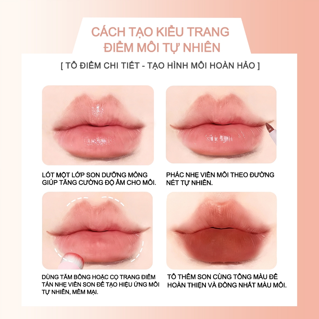 SKYKO Bút Chì Kẻ Viền Môi Lip Liner Hãy dùng nhiều bút hơn 6 Màu