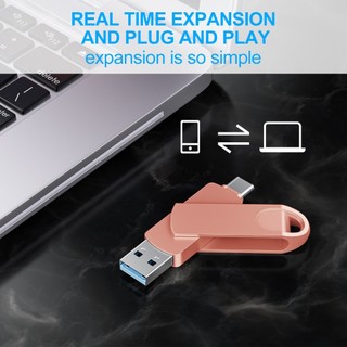 Typec 2 trong 1 Điện Thoại Di Động u Disk Chất Lượng Cao 2TB Ổ Đĩa Kép Flash Bộ Nhớ USB Tốc Độ Cao Thẻ Nhớ 1TB Bộ Nhớ Dữ Liệu otg
