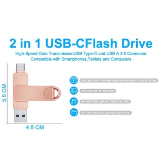 Typec 2 trong 1 Điện Thoại Di Động u Disk Chất Lượng Cao 2TB Ổ Đĩa Kép Flash Bộ Nhớ USB Tốc Độ Cao Thẻ Nhớ 1TB Bộ Nhớ Dữ Liệu otg