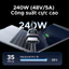 Cáp dữ liệu sạc UGREEN 240W USB 2.0 USB-C sang USB-C Cáp hiển thị kỹ thuật số bện bằng nhôm Tương thích với dòng iPhone 17 / 16 / 15
