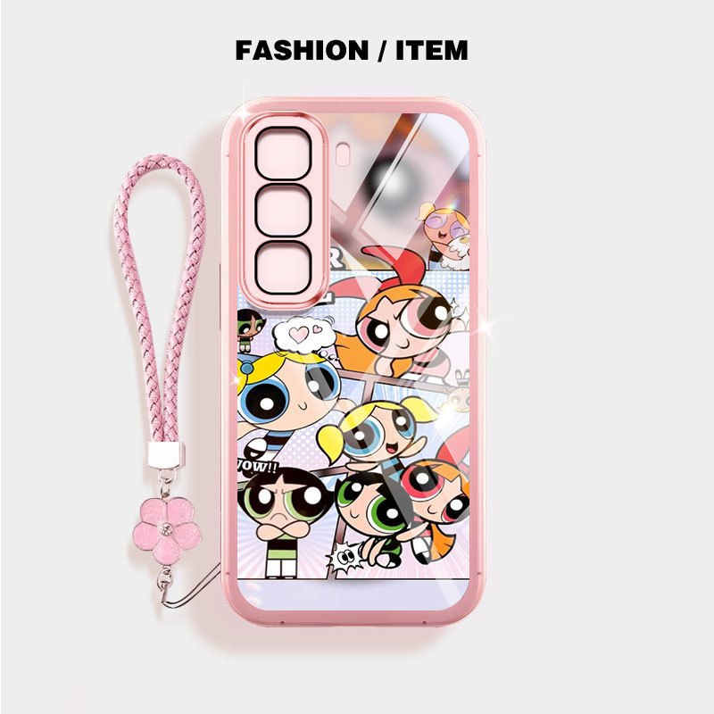 Ốp Điện Thoại YBD Cho Infinix HOT 60i Hot 60 Pro Plus Hot 70 X6895 X6726 X6728 X6728B X685 X6886 X6730 Phiên Bản Dễ Thương Của Cảnh Sát Cô Gái Bay
