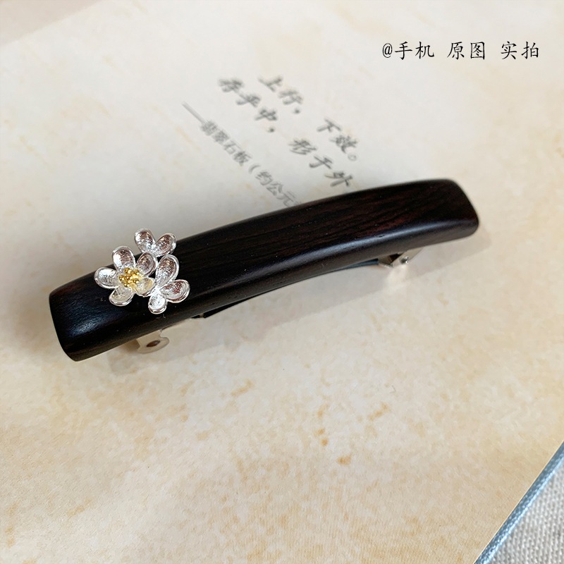Kẹp Tóc Wooden Handmade từ Đàn Hương Xanh & Đỏ, Cây Mun và Gỗ Lò Xo - Phong Cách Đơn Giản Tinh Tế