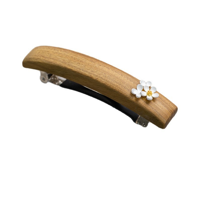 Kẹp Tóc Wooden Handmade từ Đàn Hương Xanh & Đỏ, Cây Mun và Gỗ Lò Xo - Phong Cách Đơn Giản Tinh Tế