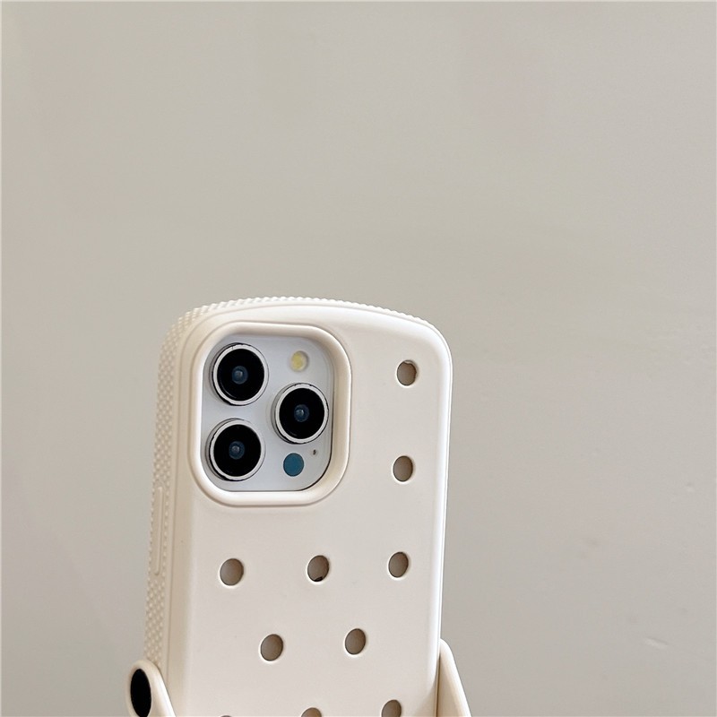 Ốp điện thoại chất liệu Silica gel họa tiết Crocs cho iPhone 17 Pro max 16 Pro Crocs