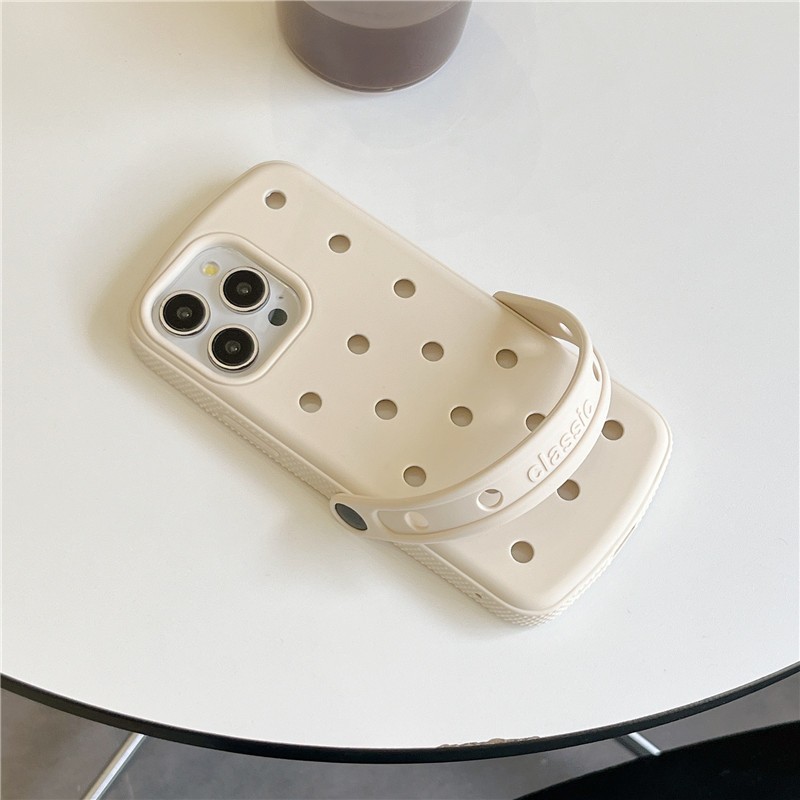 Ốp điện thoại chất liệu Silica gel họa tiết Crocs cho iPhone 17 Pro max 16 Pro Crocs