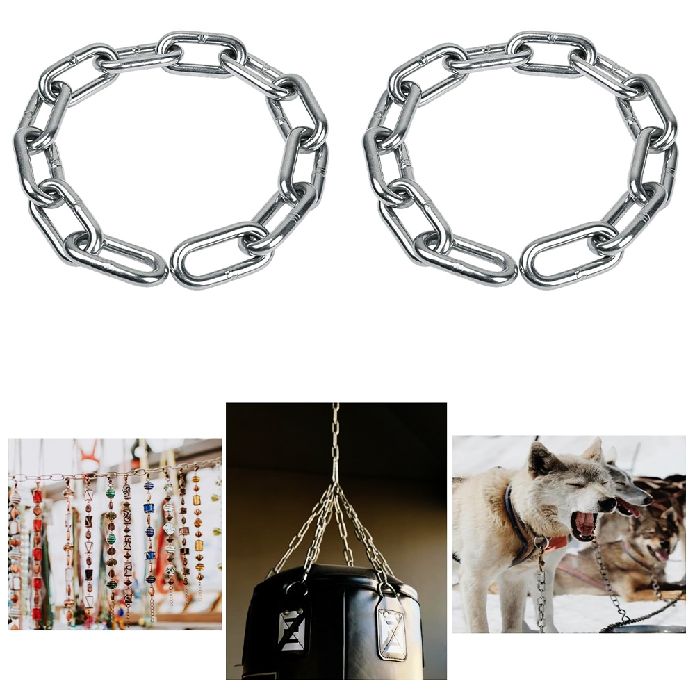 Dây chuyền thép không gỉ 304, dây phơi quần áo, xích thú cưng, dự án DIY, chống gỉ hàn