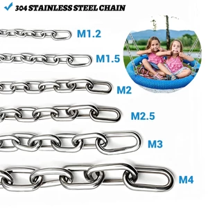Dây chuyền thép không gỉ 304, dây phơi quần áo, xích thú cưng, dự án DIY, chống gỉ hàn