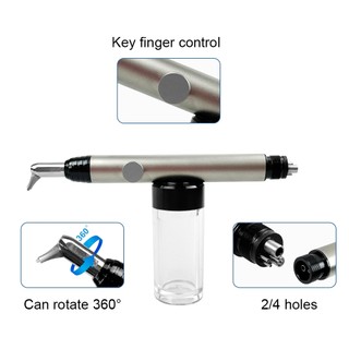 1 Bộ Máy Phun Cát micro Alumina Nha Khoa Có Xịt Nước Microetcher Alumina Súng Phun Cát Máy Đánh Bóng Không Khí