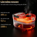 Máy làm sạch hơi nước áp suất cao PZZ Mỹ 220V Làm nóng nhanh 15 giây, nhiệt độ 105°C, máy làm sạch di động, dùng cho ô tô, nhà bếp, nội thất — ảnh 2