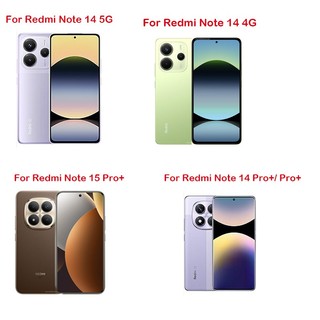 1-3 Miếng Mặt Sau Sợi Carbon Cho Redmi Note 14 Pro + Redmi Note 14 15 Pro Pro + Note14Pro 4G 5G 2025 Tấm Bảo Vệ Màn Hình Matte Soft Full Cover Siêu Mỏng Clear Tran