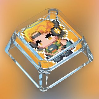 VALORANT Pixel Art Keycaps Hoạt Hình Dễ Thương Tùy Chỉnh Keycaps Bàn Phím Cơ Trong Suốt Keycaps