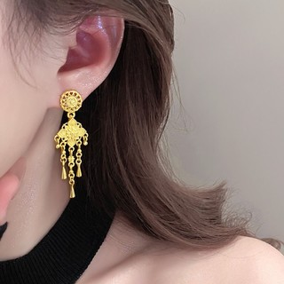 Tai nghe tua rua retro phong cách Trung Hoa, bộ khuyên tai cao cấp, sang trọng
