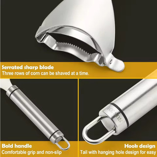 Máy gọt vỏ ngô có răng cưa Máy cạo râu ngô Máy cạo râu Máy bào Thresher Máy cắt trái cây nhà bếp Dụng cụ tiện ích