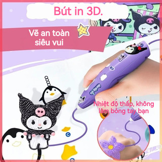 Bút 3D Màn Hình Kỹ Thuật Số Bút In Thông Minh Làm Graffiti Nghệ Thuật Thủ Công Với Cáp USB Quà Tặng Trẻ Em