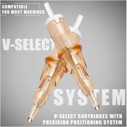 EZ V-Select Tattoo Cartridge Kim xăm #08 0,25mm #12 0.35mm Vòng Lót / Bóng Tròn Thường Trực Makup Tattoo Phụ Kiện 20 Cái / Hộp