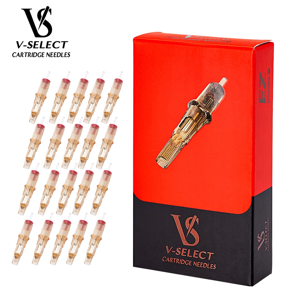 EZ V-Select Tattoo Cartridge Kim xăm #08 0,25mm #12 0.35mm Vòng Lót / Bóng Tròn Thường Trực Makup Tattoo Phụ Kiện 20 Cái / Hộp