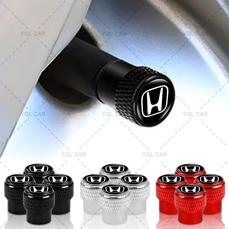 4 Ren Lốp Xe Ô Tô Chống Rò Rỉ Nắp Vít-on Loại Bánh Xe Ô Tô Lốp Bảo Vệ Mũ Đa Năng Cho Xe Honda TYPER Civic XR-V HR-V