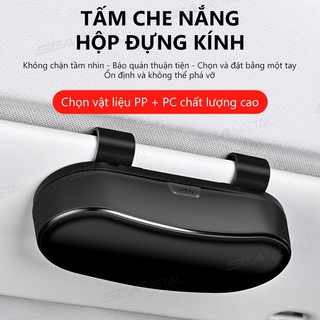 Hộp đựng kính râm ô tô SEAMETAL Tấm che nắng đa năng Chống trầy xước Tự động tổ chức Giá đỡ kính ô tô Lái xe đường bộ